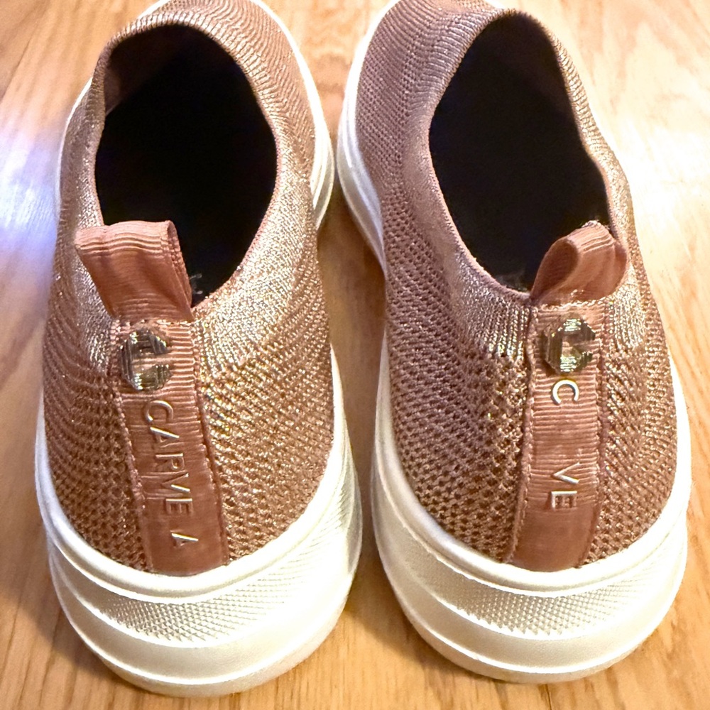 Carvela Pink Stretch Slip-On Sneakers - Picture 7 of 10